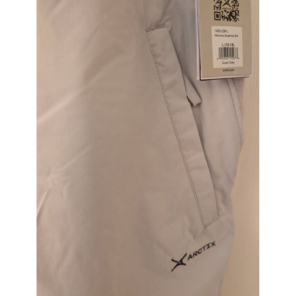 Arctix Womens Essential Insulated Cold Weather Bib Overall Lt. Gray L 12-14 NWT - Picture 7 of 12